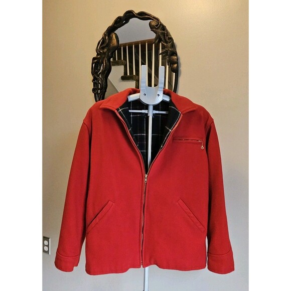 Polo Ralph Lauren Vtg 80s Wool Jacket Coat Mens M Utility Chore Buckleback USA - Picture 1 of 12